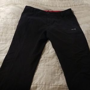 Men's Black Ricky Fowler Puma Golf Pants